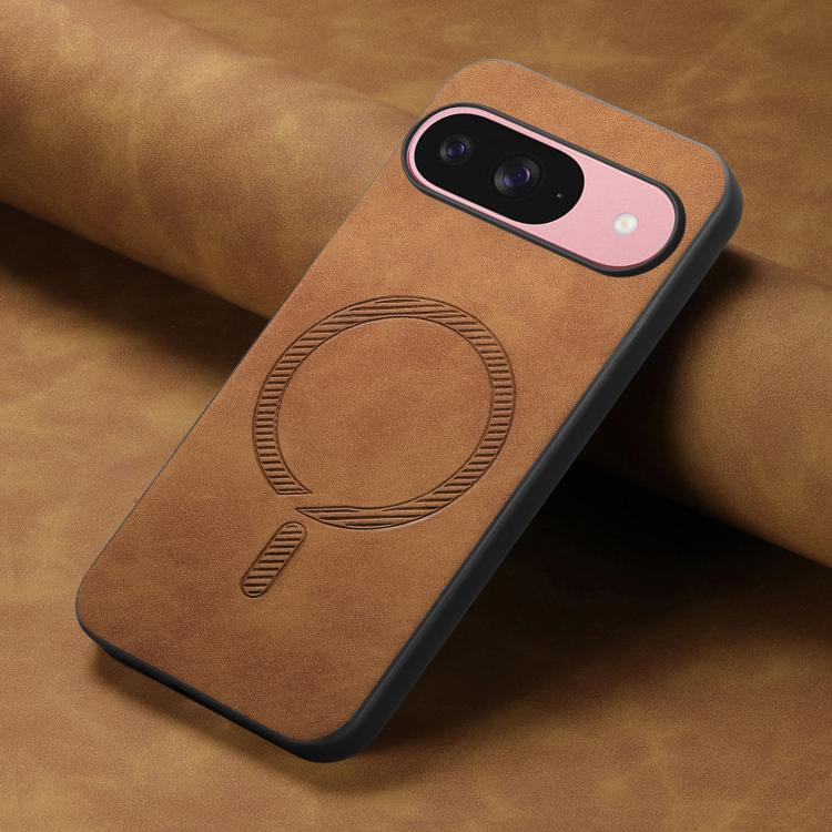 For Google Pixel 10 Retro Magsafe Magnetic PU Back Cover Phone Case