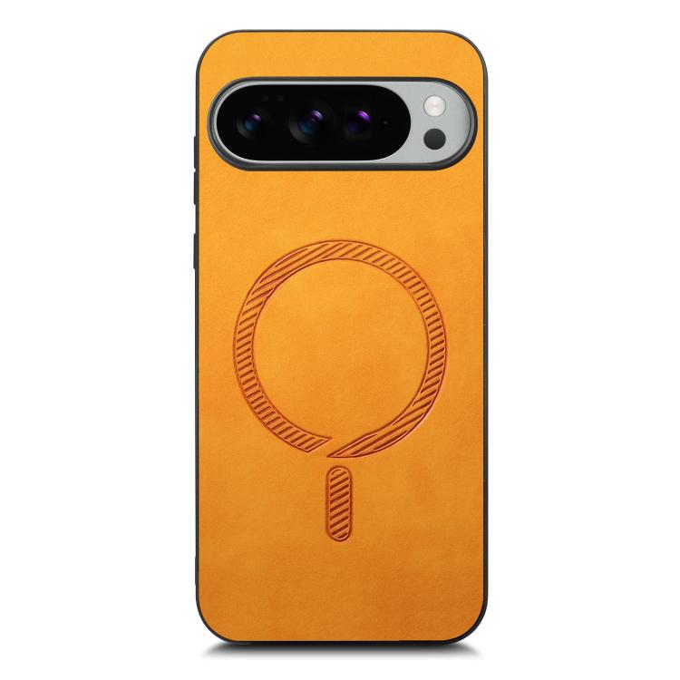 For Google Pixel 10 Pro XL Retro Magsafe Magnetic PU Back Cover Phone Case