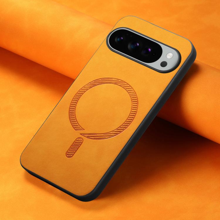 For Google Pixel 10 Pro XL Retro Magsafe Magnetic PU Back Cover Phone Case