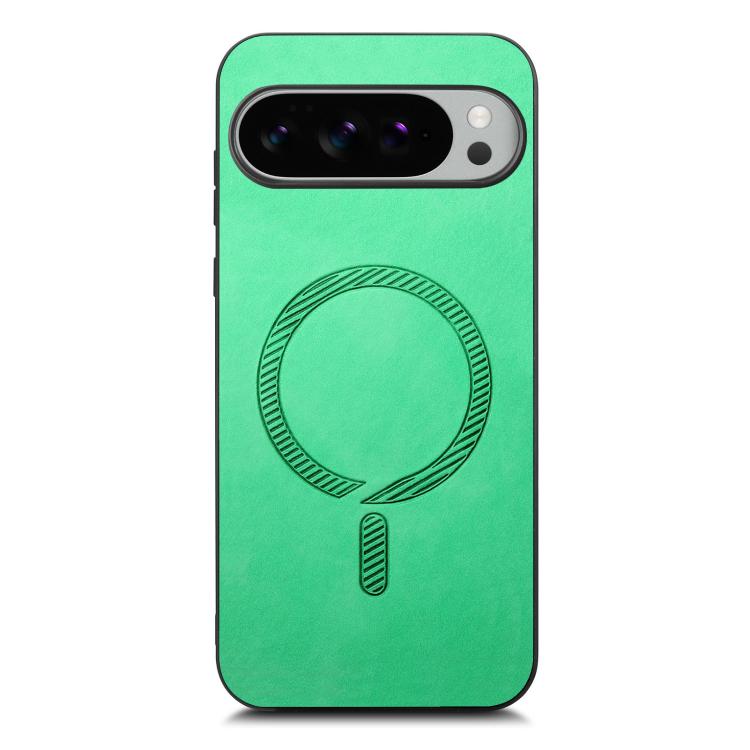 For Google Pixel 10 Pro XL Retro Magsafe Magnetic PU Back Cover Phone Case
