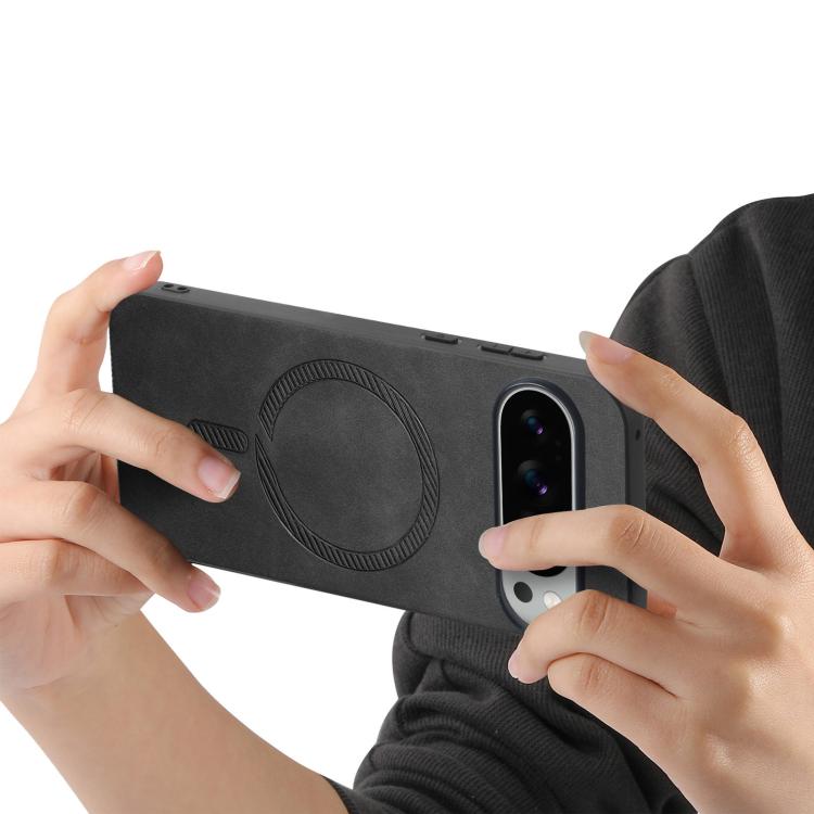 For Google Pixel 10 Pro XL Retro Magsafe Magnetic PU Back Cover Phone Case