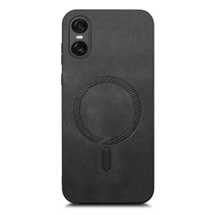 For Sony Xperia 10 V Retro Magsafe Magnetic PU Back Cover Phone Case