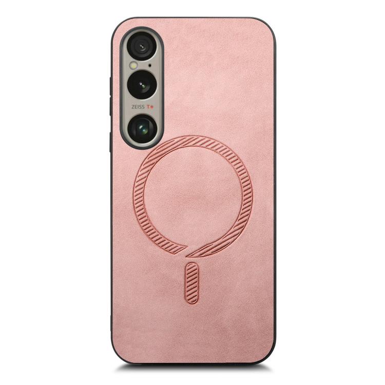 For Sony Xperia 1 VI Retro Magsafe Magnetic PU Back Cover Phone Case