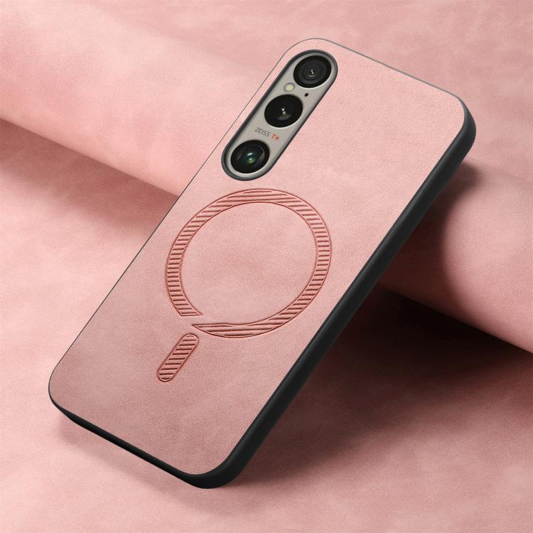 For Sony Xperia 1 VI Retro Magsafe Magnetic PU Back Cover Phone Case