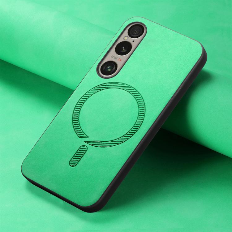 For Sony Xperia 1 VI Retro Magsafe Magnetic PU Back Cover Phone Case
