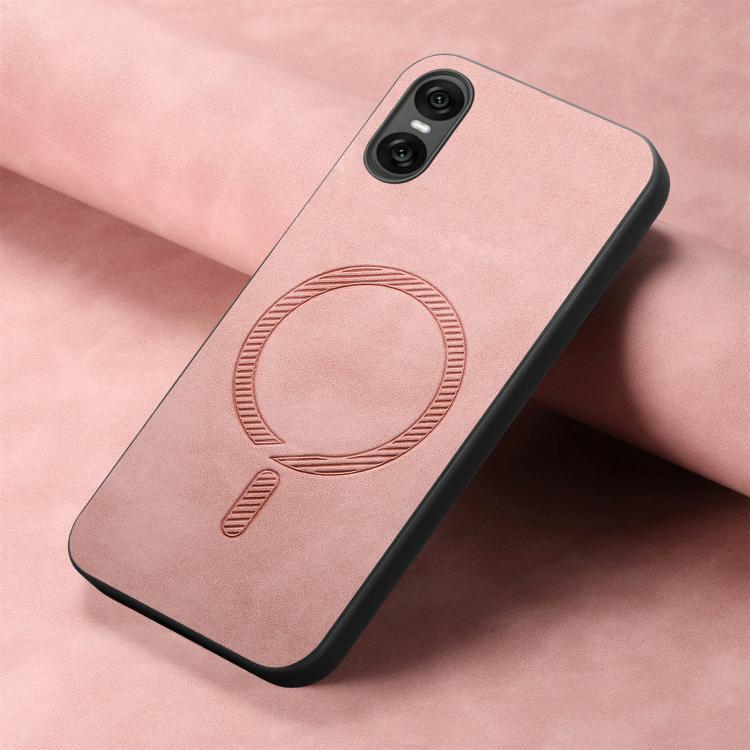 For Sony Xperia 10 VI Retro Magsafe Magnetic PU Back Cover Phone Case