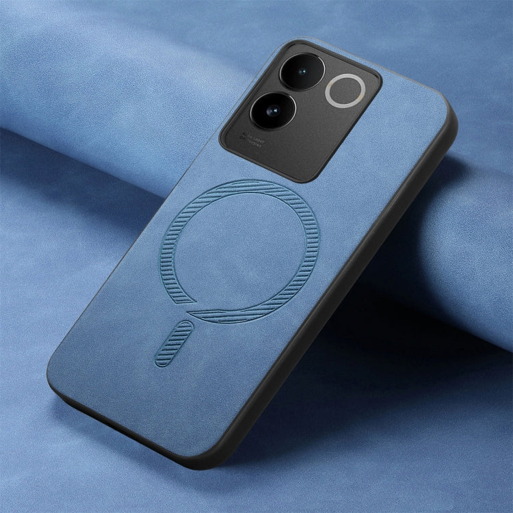 For vivo S17e Retro Magsafe Magnetic PU Back Cover Phone Case