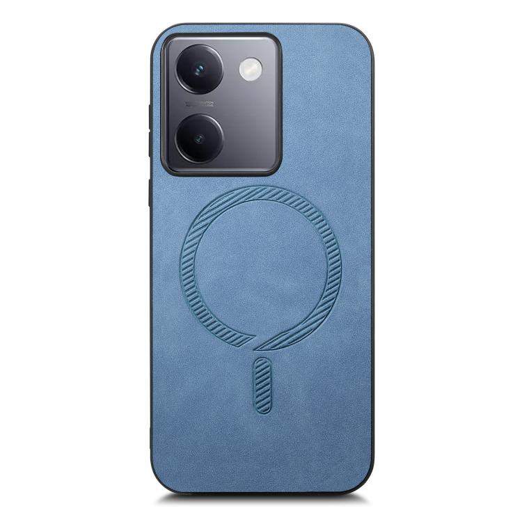 For vivo Y300+ Retro Magsafe Magnetic PU Back Cover Phone Case