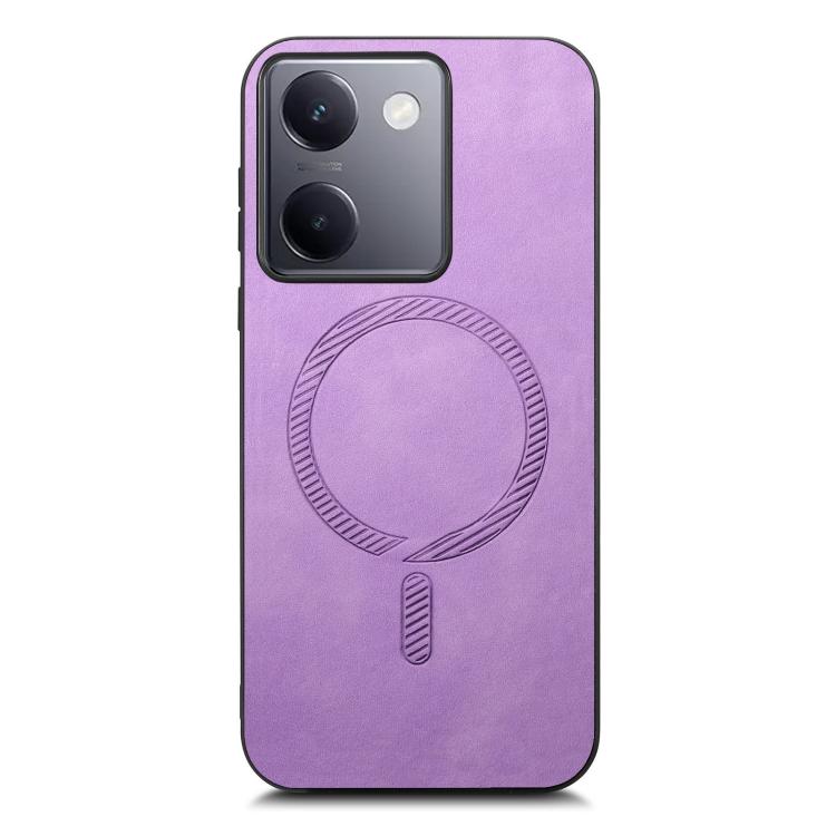 For vivo S20 Pro Retro Magsafe Magnetic PU Back Cover Phone Case