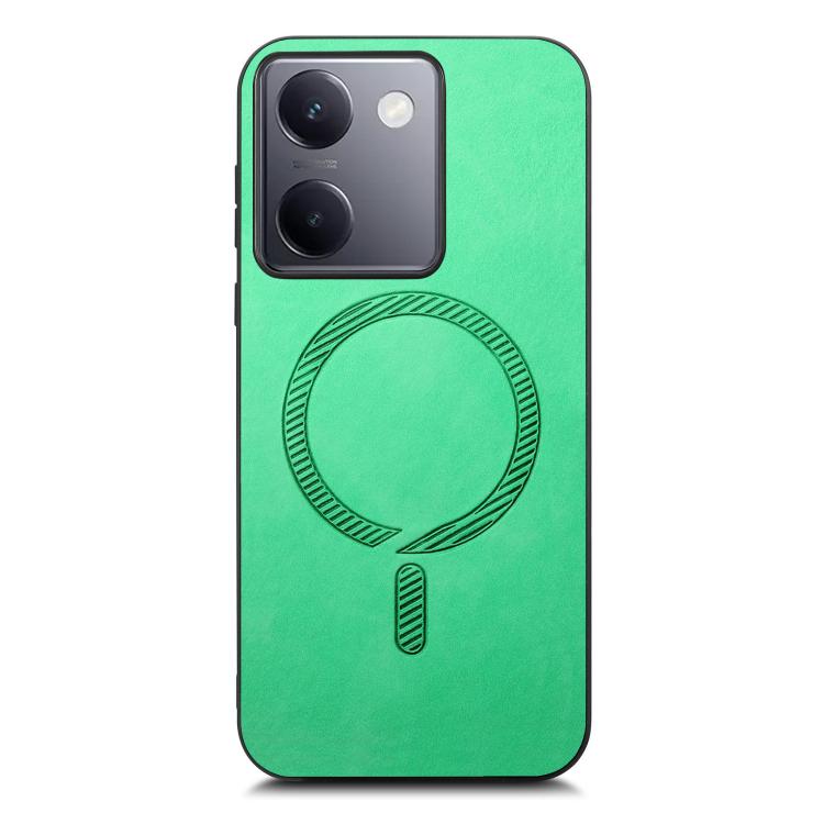 For vivo S20 Pro Retro Magsafe Magnetic PU Back Cover Phone Case