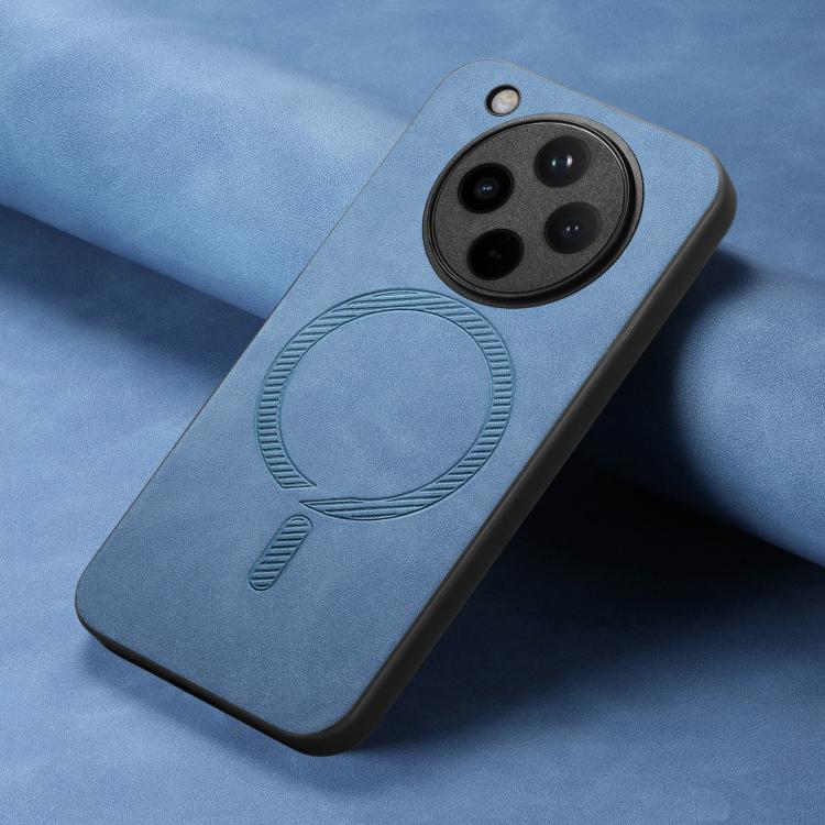 For OPPO Find X8 Retro Magsafe Magnetic PU Back Cover Phone Case