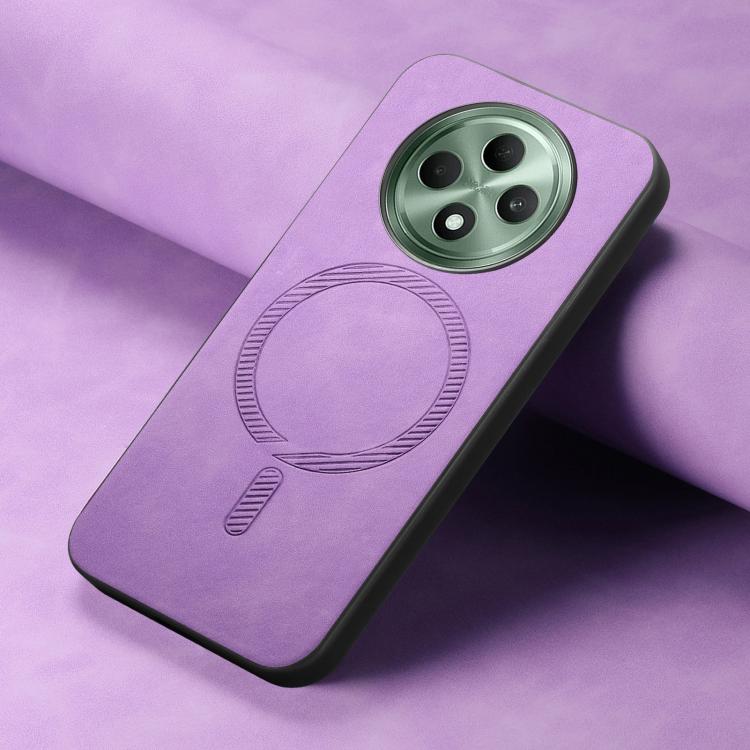 For OPPO F27 5G Retro Magsafe Magnetic PU Back Cover Phone Case