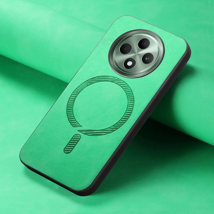 For OPPO F27 5G Retro Magsafe Magnetic PU Back Cover Phone Case