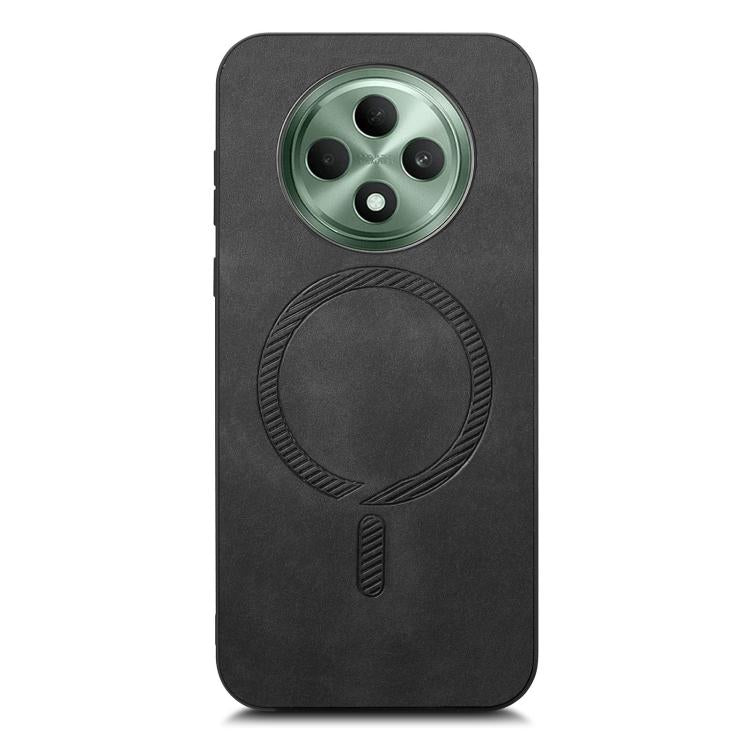 For OPPO F27 5G Retro Magsafe Magnetic PU Back Cover Phone Case