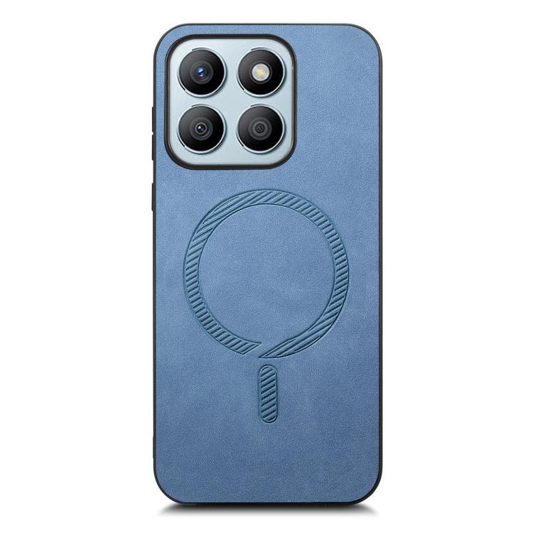 For Honor X8b Retro Magsafe Magnetic PU Back Cover Phone Case