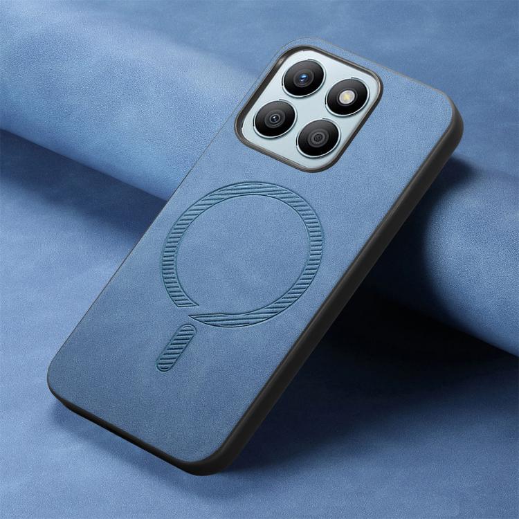 For Honor X8b Retro Magsafe Magnetic PU Back Cover Phone Case
