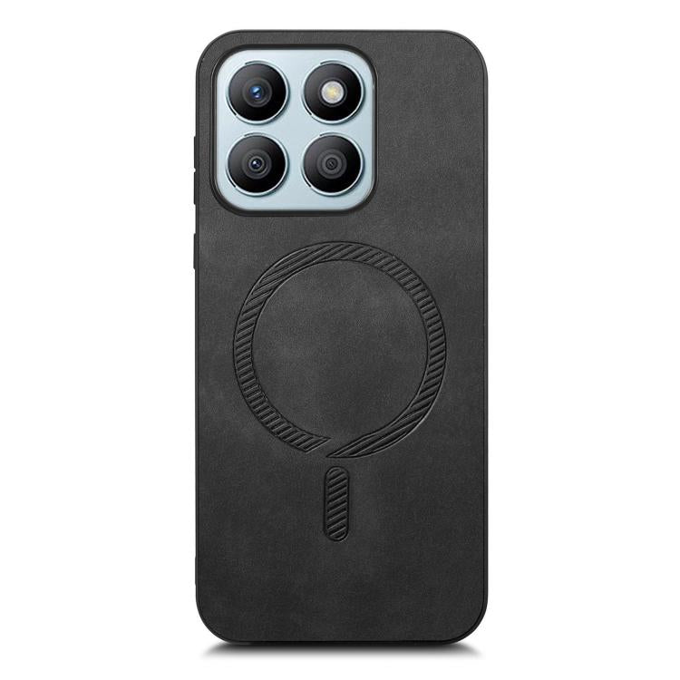 For Honor X8b Retro Magsafe Magnetic PU Back Cover Phone Case