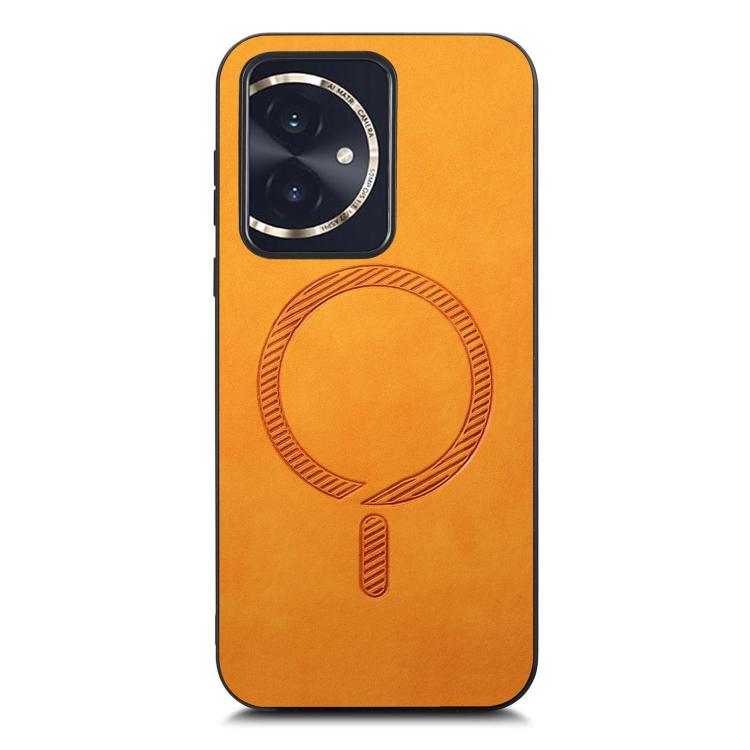For Honor 100 Retro Magsafe Magnetic PU Back Cover Phone Case