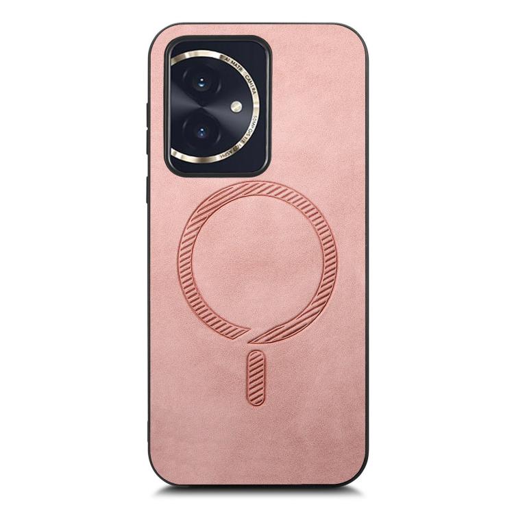 For Honor 100 Retro Magsafe Magnetic PU Back Cover Phone Case