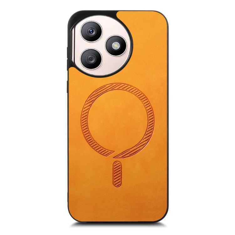 For Honor X50i+ Retro Magsafe Magnetic PU Back Cover Phone Case