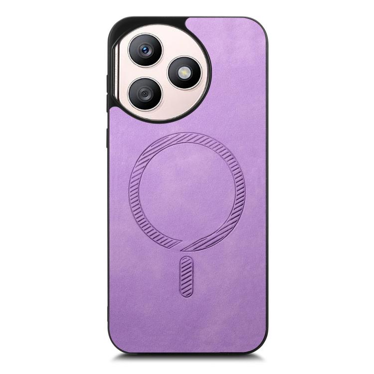 For Honor X50i+ Retro Magsafe Magnetic PU Back Cover Phone Case