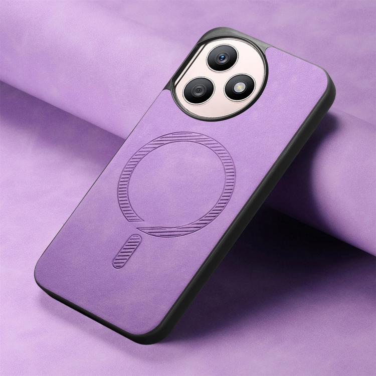 For Honor X50i+ Retro Magsafe Magnetic PU Back Cover Phone Case