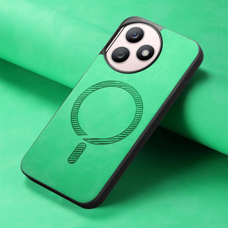 For Honor X50i+ Retro Magsafe Magnetic PU Back Cover Phone Case