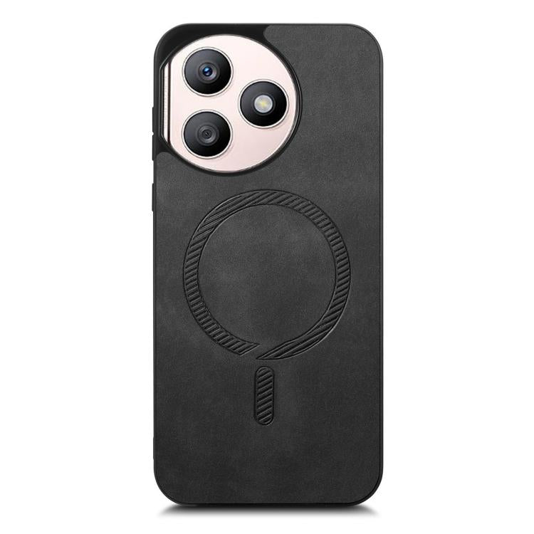 For Honor X50i+ Retro Magsafe Magnetic PU Back Cover Phone Case