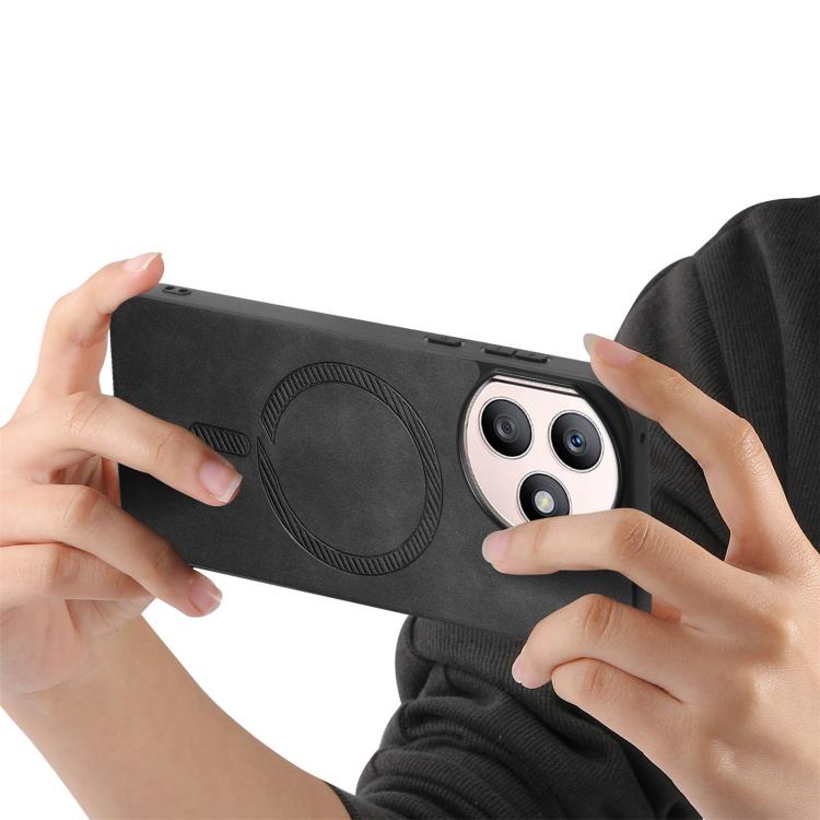 For Honor X50i+ Retro Magsafe Magnetic PU Back Cover Phone Case