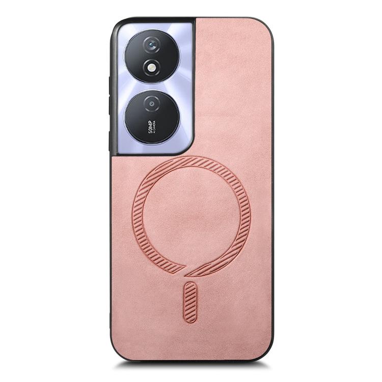 For Honor Play 50 Plus 5G Retro Magsafe Magnetic PU Back Cover Phone Case