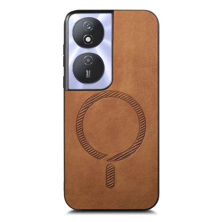 For Honor Play 50 Plus 5G Retro Magsafe Magnetic PU Back Cover Phone Case