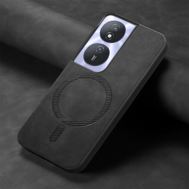 For Honor Play 50 Plus 5G Retro Magsafe Magnetic PU Back Cover Phone Case