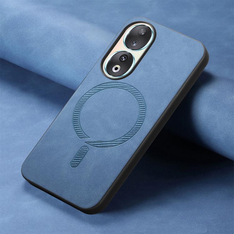 For Honor 90 Retro Magsafe Magnetic PU Back Cover Phone Case