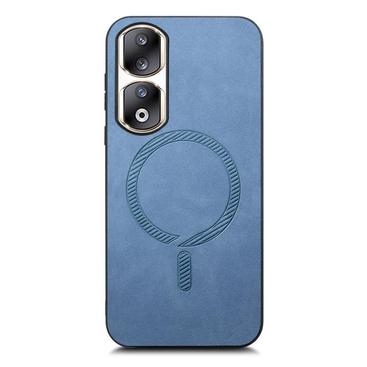 For Honor 90 Pro 5G Retro Magsafe Magnetic PU Back Cover Phone Case