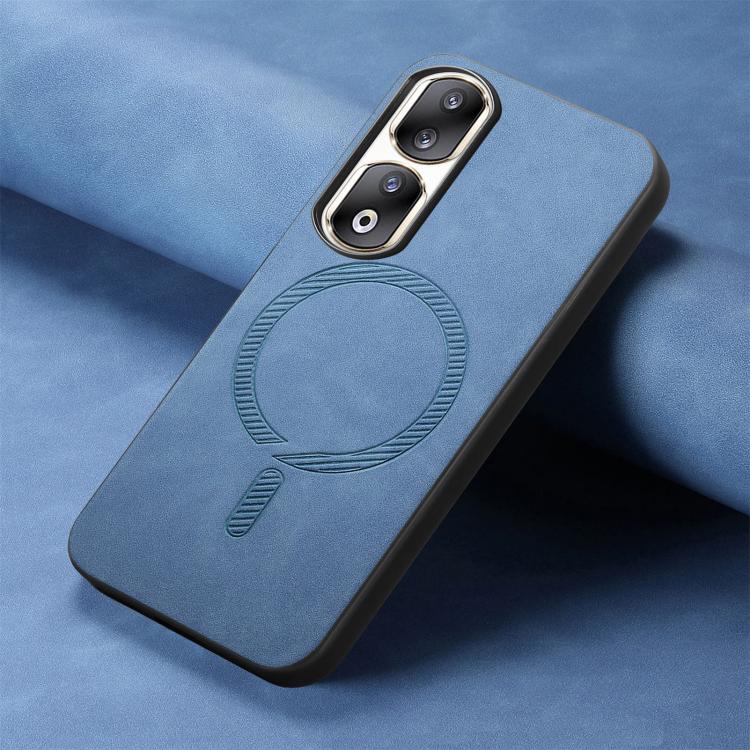 For Honor 90 Pro 5G Retro Magsafe Magnetic PU Back Cover Phone Case