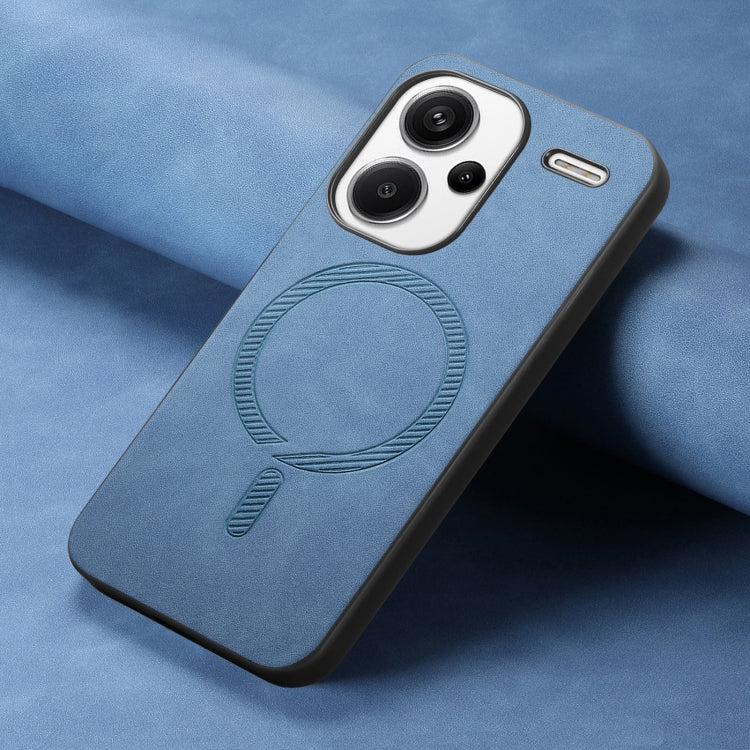 For Xiaomi Redmi Note 13 Pro+ Solid Color Retro Magsafe PU Back Cover Phone Case