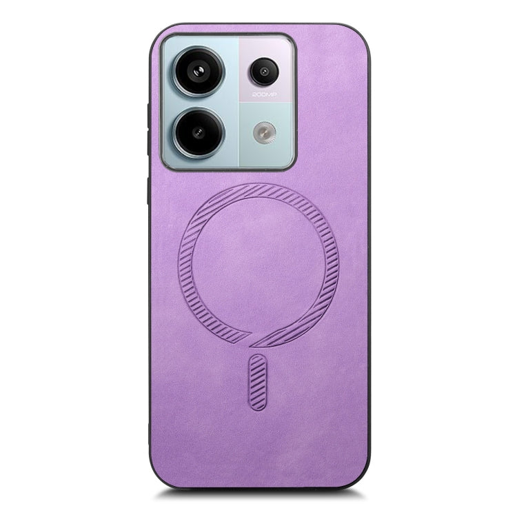 For Xiaomi Civi 3 5G Solid Color Retro Magsafe PU Back Cover Phone Case
