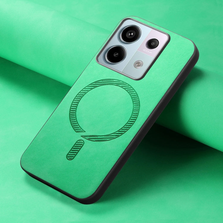 For Xiaomi Civi 3 5G Solid Color Retro Magsafe PU Back Cover Phone Case
