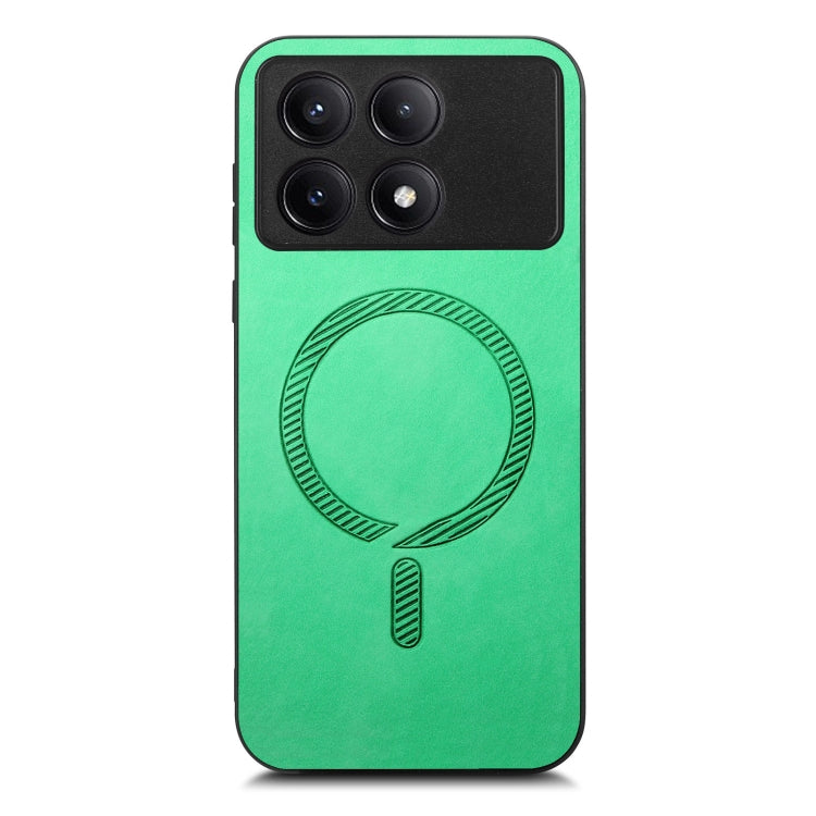 For Xiaomi Redmi K70E /Poco X6 Pro 5G Solid Color Retro Magsafe PU Back Cover Phone Case