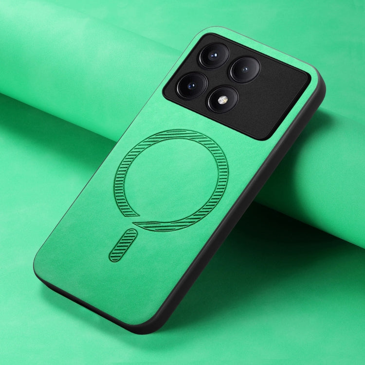 For Xiaomi Redmi K70 / K70 Pro 5G Solid Color Retro Magsafe PU Back Cover Phone Case