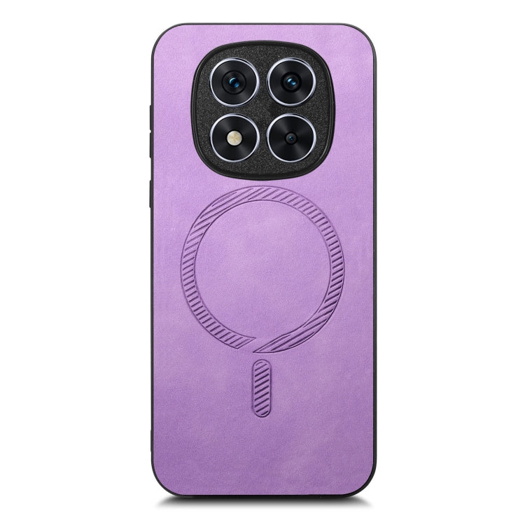 For Xiaomi Redmi Note 14 Pro 5G Solid Color Retro Magsafe PU Back Cover Phone Case