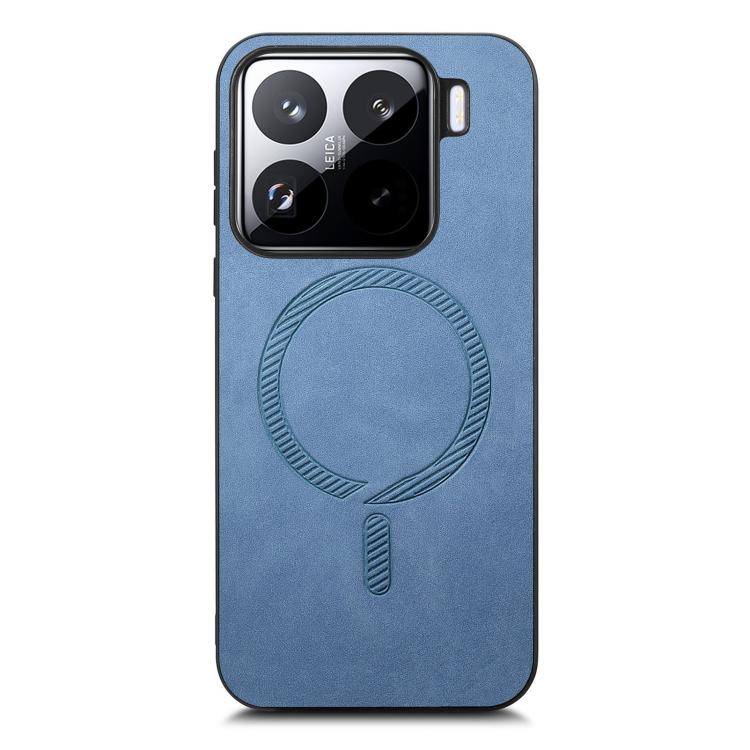 For Xiaomi 15 Pro Solid Color Retro Magsafe PU Back Cover Phone Case