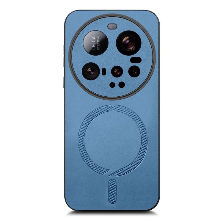 For Xiaomi 15 Ultra Solid Color Retro Magsafe PU Back Cover Phone Case