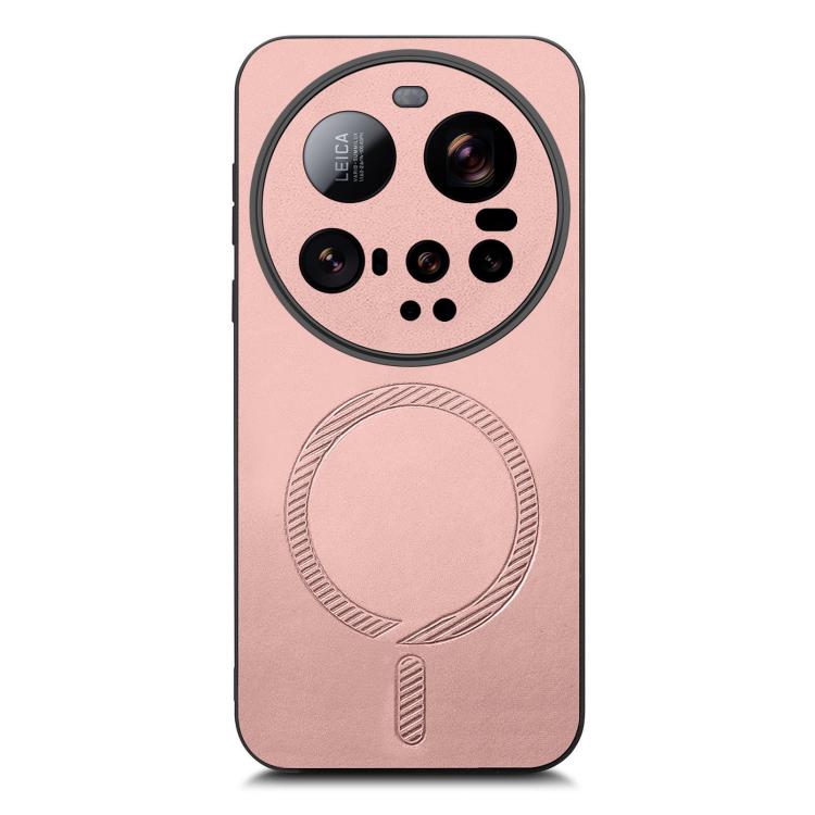 For Xiaomi 15 Ultra Solid Color Retro Magsafe PU Back Cover Phone Case