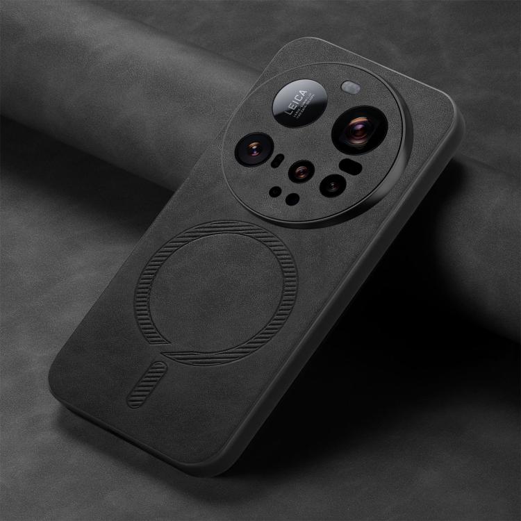 For Xiaomi 15 Ultra Solid Color Retro Magsafe PU Back Cover Phone Case