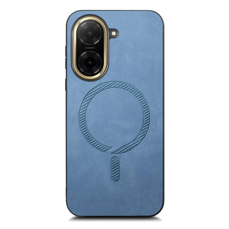 For Redmi A5 4G 171.7mm / Poco C71 Solid Color Retro Magsafe PU Back Cover Phone Case