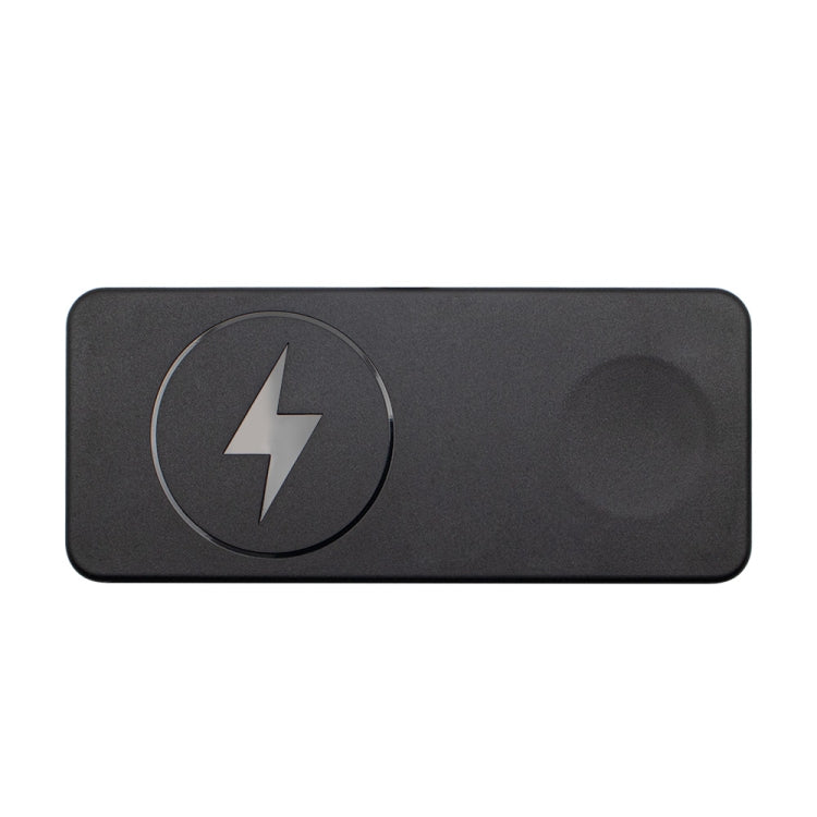 2-in-1 Multifunctional Magnetic Wireless Charging Base - Black
