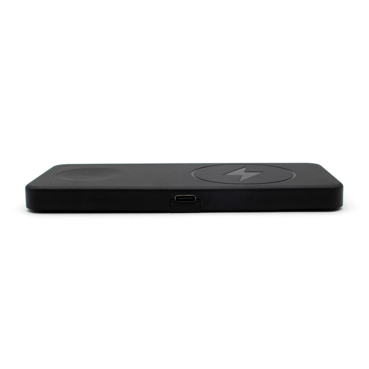 2-in-1 Multifunctional Magnetic Wireless Charging Base - Black