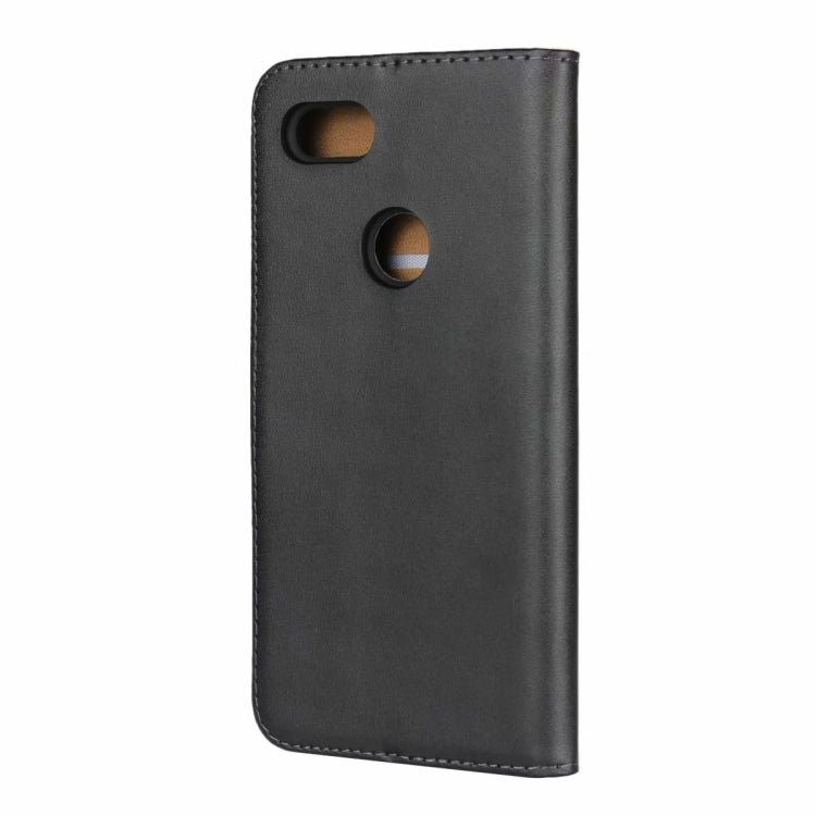 Leather Horizontal Flip Holster for Google Pixel 3 XL , with Magnetic Clasp and Bracket and Card Slot and Wallet(Black)