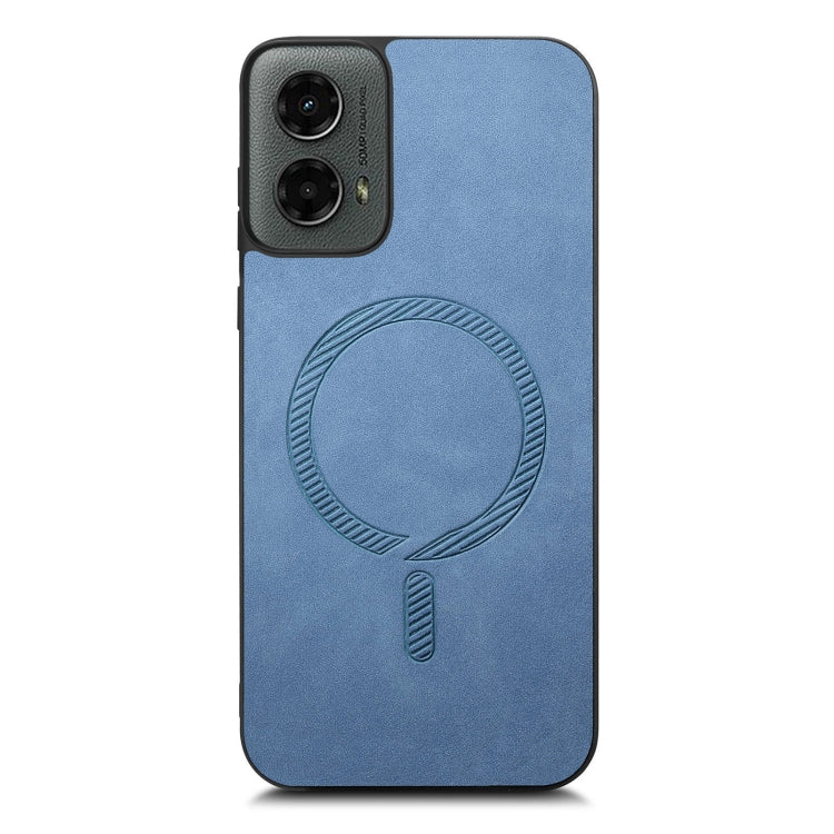 For Motorola Moto G 5G 2024 Retro Magsafe Magnetic PU Back Cover Phone Case